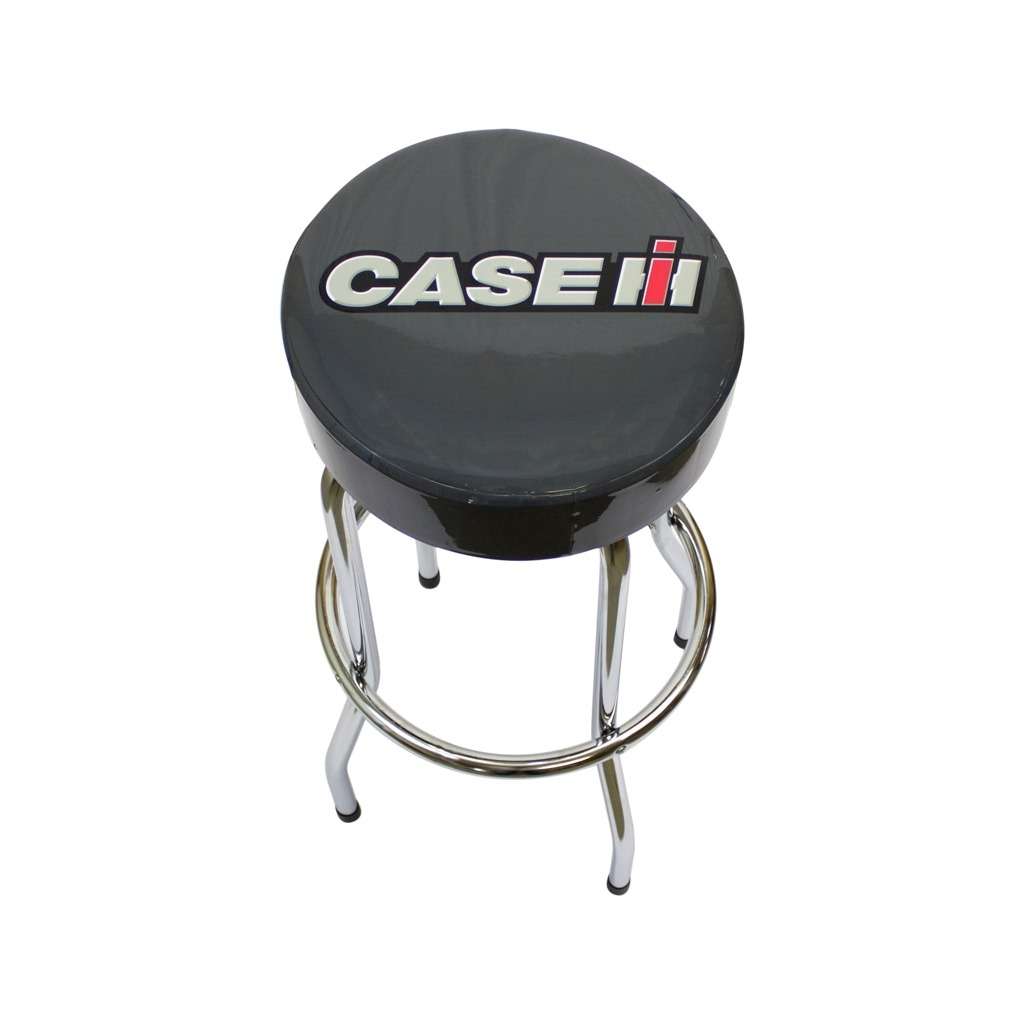 Case Ih Logo Barstool Gray Vinyl Logo Shop Seats Case Ih Garage Stool Logo Garage Stools Logo Man Cave Or Logo Bar Dcor Stool Tractorseatscom