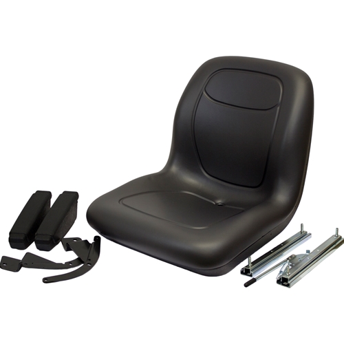 KM 125 Bucket Seat: Slides & Arms | Milsco XB180 | Tractorseats.com