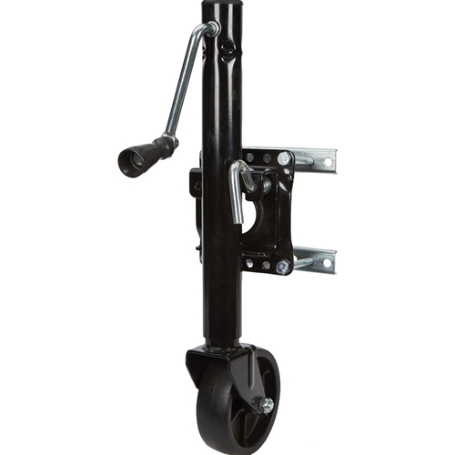 Ironton Bolt-On Sidewind Marine Swivel Jack - 1000 Lb & Black