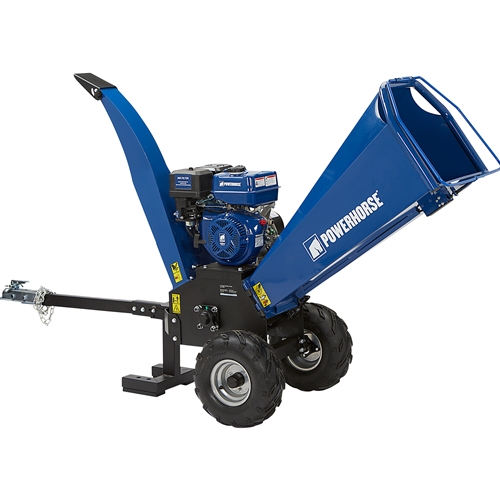 Powerhorse Towable Wood Chipper/Shredder - 420cc OHV Engine & 5in Chipping Capacity
