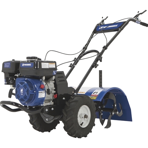 Powerhorse Rear Tine Tiller Cultivator - 20" with 6.5" Tilling Depth - Self-Propelled & 212cc 4-Cycle Gas Engine