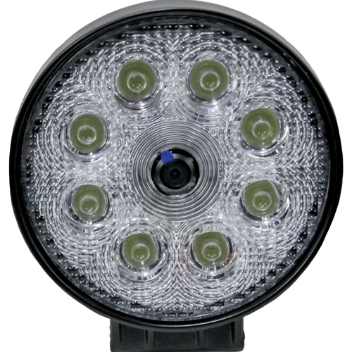 KM LED Round Flood Light with Built-In Backup Camera
