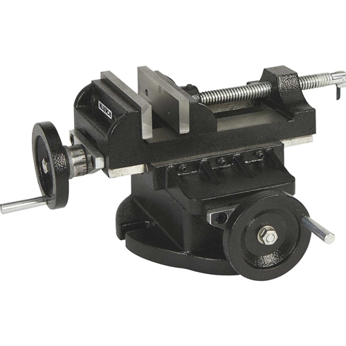 Klutch Cross-Slide Drill Press Vise - 4in Jaw Width