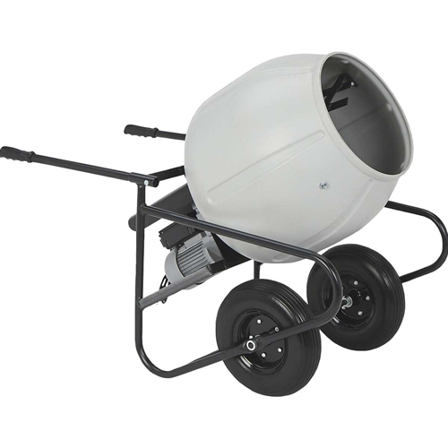 Klutch Portable Electric Cement Mixer - 3.5 Cubic Ft. Poly Drum