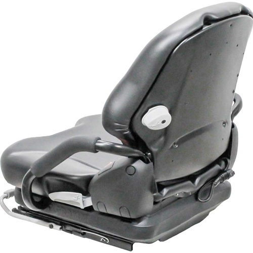 Doosan Forklift Seat Assembly - Fits Various Models - Black Vinyl